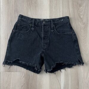 Free People - Makai Cutoff Short in Washed Black